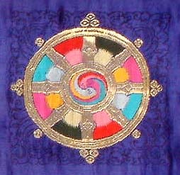 The Eight-Spoked Tibetan Dharma Wheel