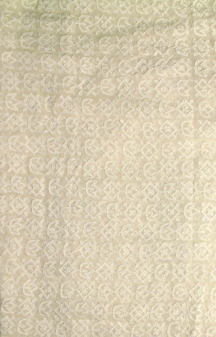 Undyed Pure Georgette Fabric with All-Over Chikan Embroidery by Hand