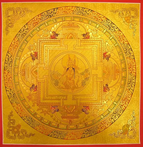 Guru Rinpoche mandala (Brocadeless Thangka)