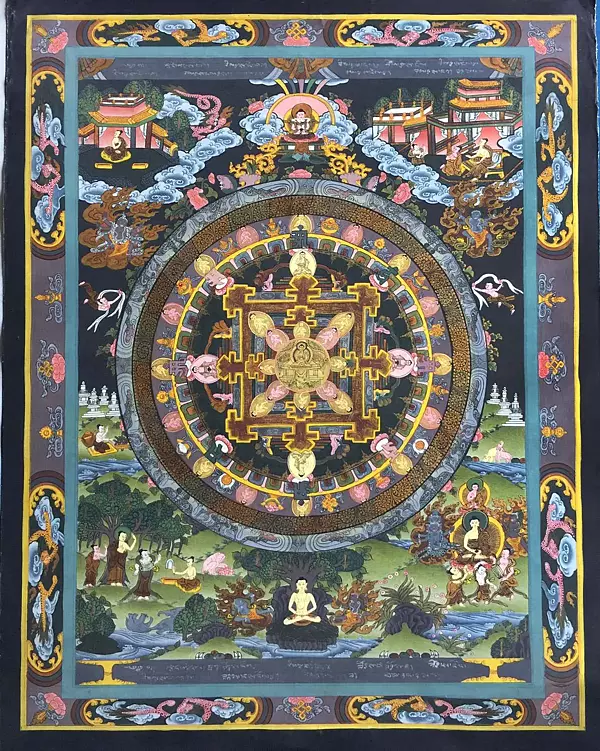 Mandala Thangka (Brocadeless Thangka)