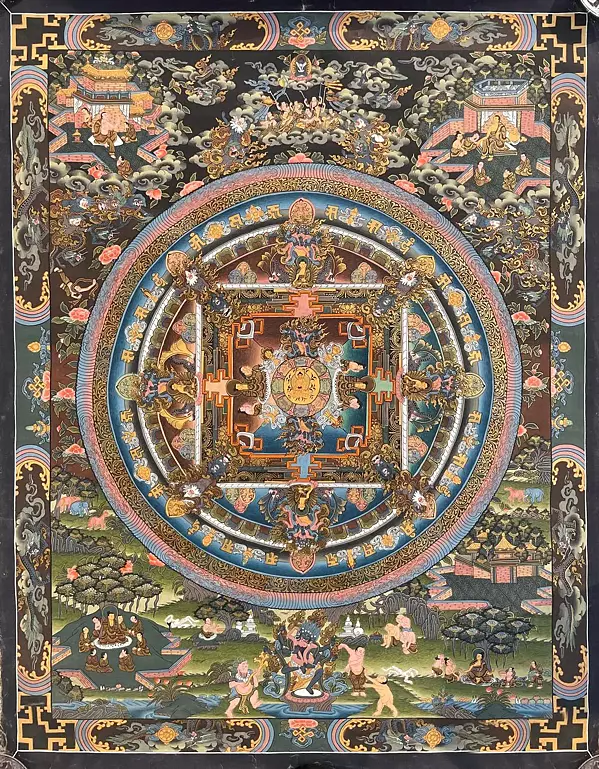 Mandala Thangka (Brocadeless Thangka)