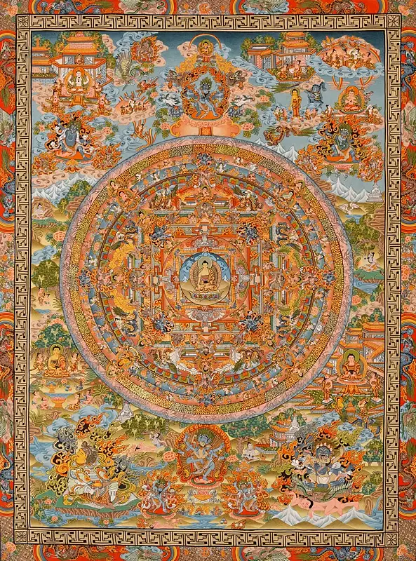 Buddha Mandala (Brocadeless Thangka)