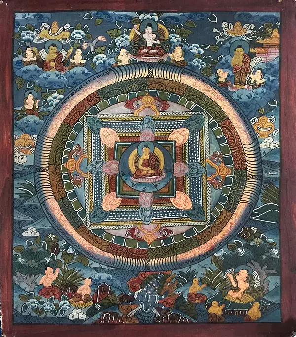Mandala Thngka (Brocadeless Thangka)