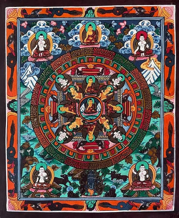 Mandala Thangka (Brocadeless Thangka)