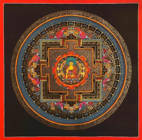 Shakyamuni Mandala Thangka (Brocadeless Thangka)