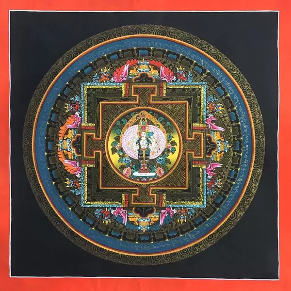 Lokeshvara Mandala Thangka (Brocadeless Thangka)