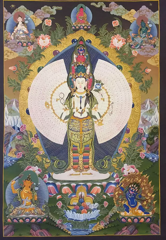 Lokeshvara (Brocadeless Thangka)