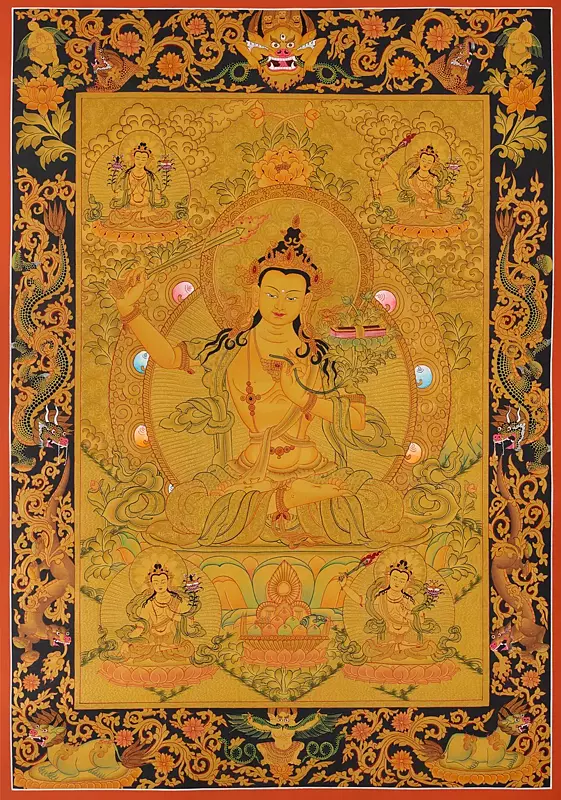 5 Manjushree (Brocadeless Thangka)