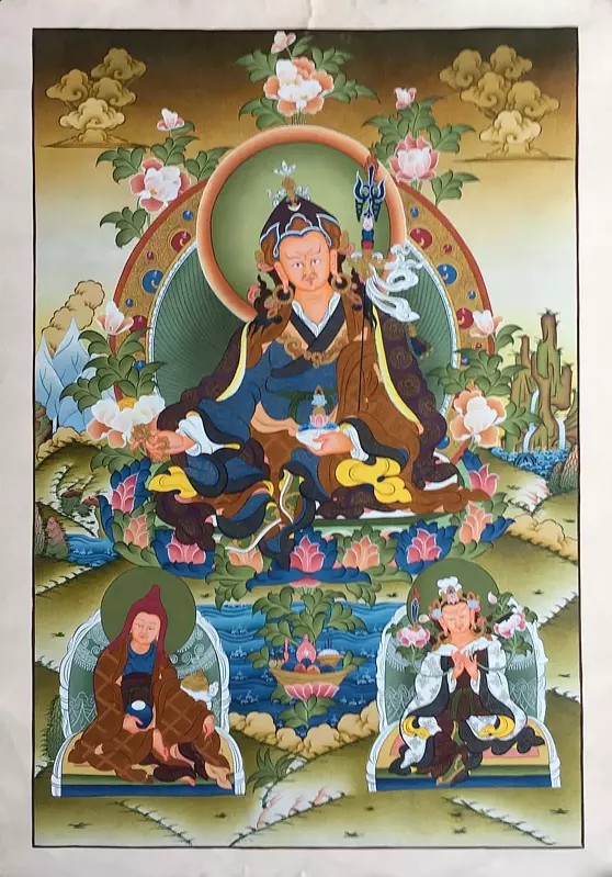 Guru Rinpoche Thangka/Guru Padmasambhava (Brocadeless Thangka)