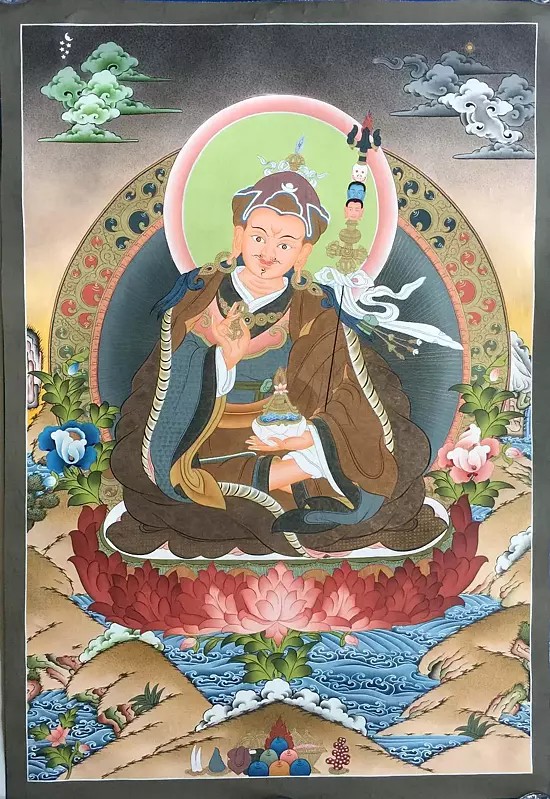 Guru Rinpoche Thangka (Brocadeless Thangka)