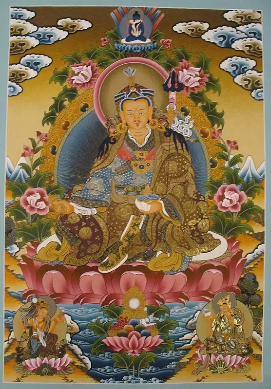 Guru Rinpoche (Brocadeless Thangka)