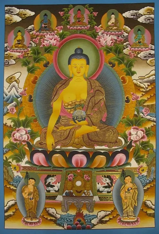 Shakyamuni (Brocadeless Thangka)