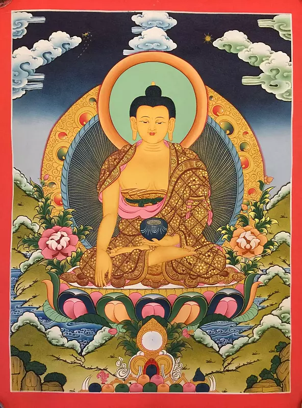 Shakyamuni Buddha (Brocadeless Thangka)