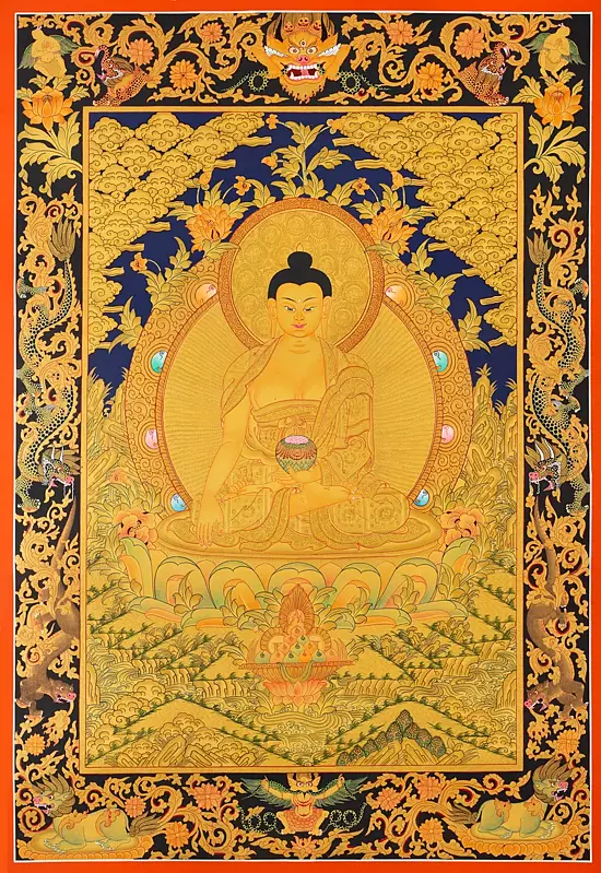 Shakyamuni Buddha (Brocadeless Thangka)