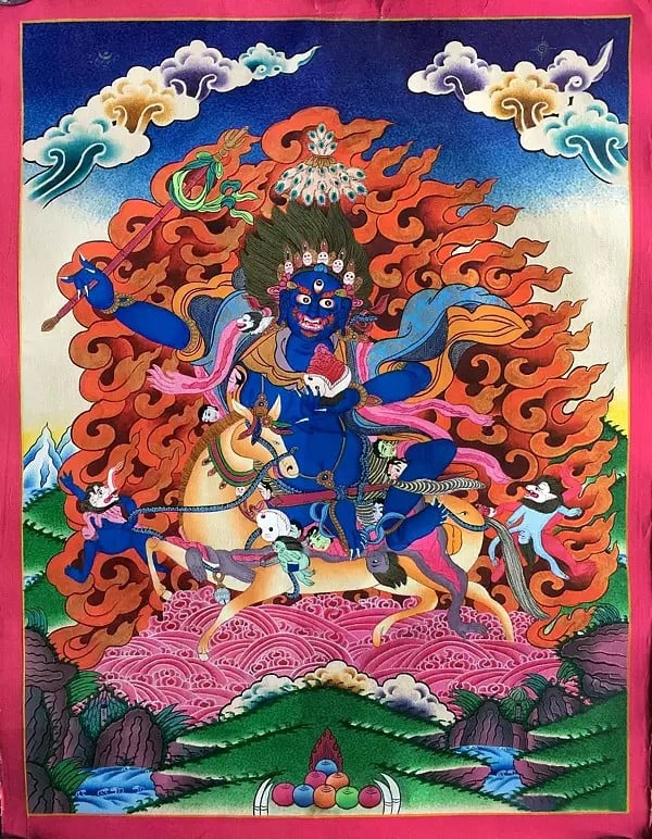 Palden Lhamo (Brocadeless Thangka) Painting