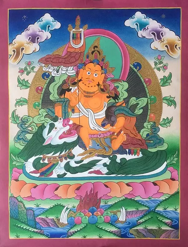 Namtose Buddha Thangka (Brocadeless Thangka)