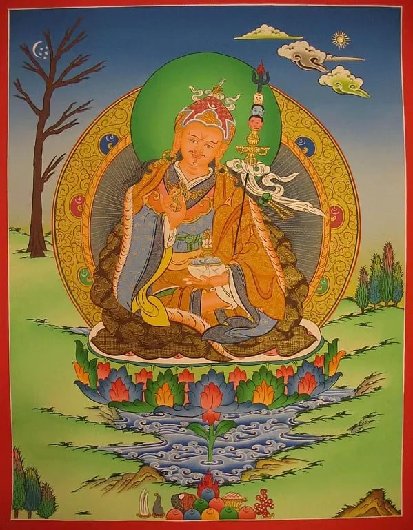 Padmasambhava (Rinpoche) Guru Thangka (Brocadeless)