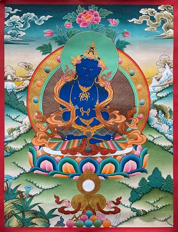 Vajradhara Thangka (Brocadeless Thangka)