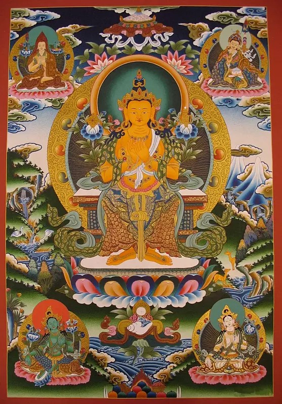 Maitreya Buddha (Brocadeless Thangka)