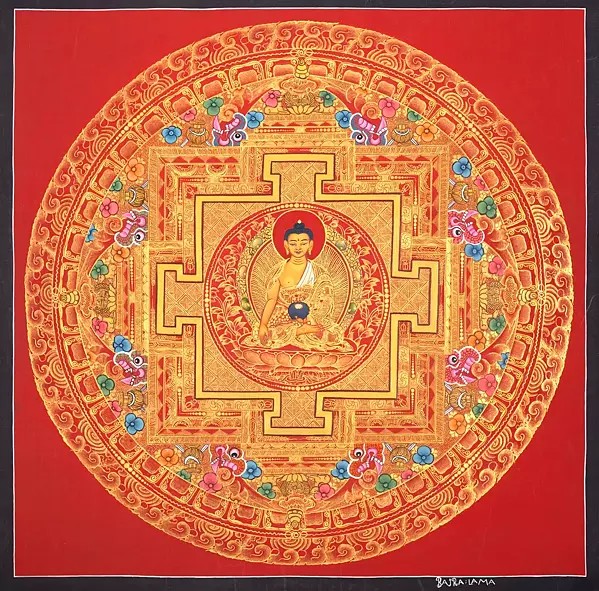Shakyamuni mandala (Brocadeless Thangka)