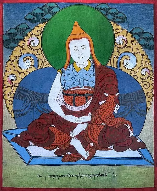 Manjushrimitra Thangka (Brocadeless Thangka)
