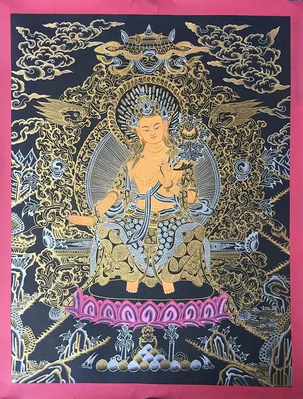 Maitri Buddha Thangka (Brocadeless Thangka)
