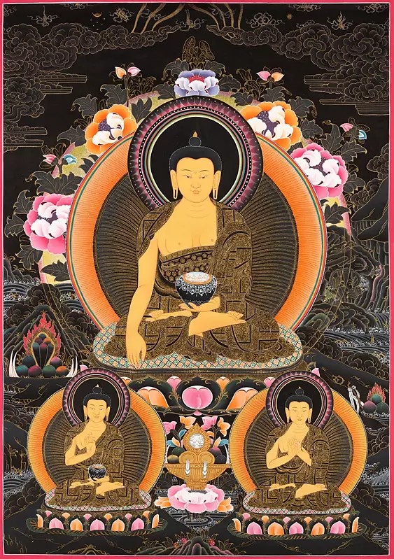 Lord Buddha (Brocadeless Thangka)