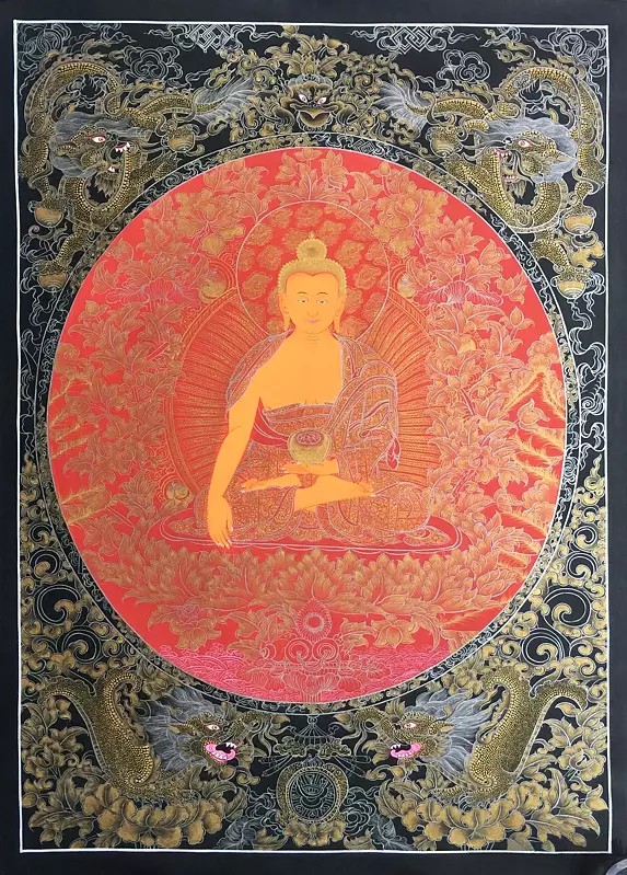 Shakyamuni Thangka (Brocadeless Thangka)