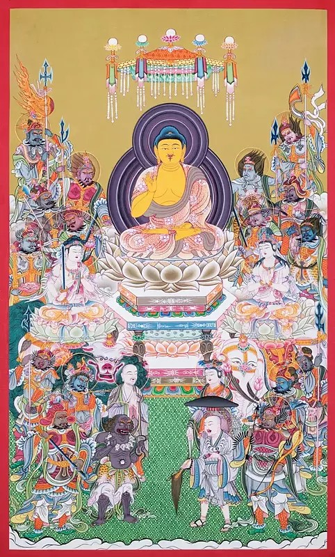 Japanese Buddha (Brocadeless Thangka)