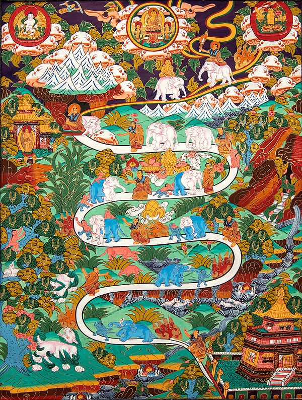 The Nine Progressive Stages of Mental Development (According to Shamatha Meditation Practice) Tibetan Buddhist