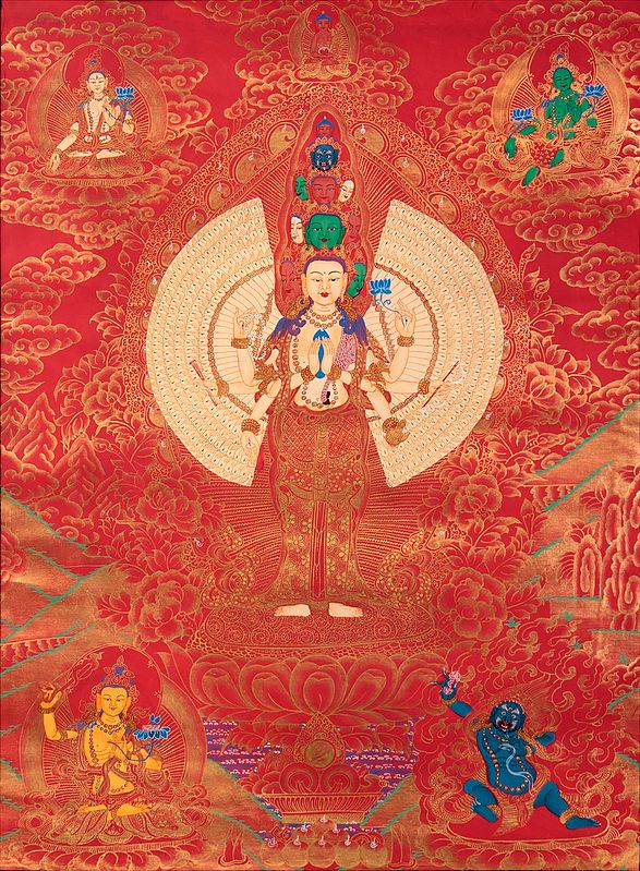 Thousand Armed Avalokiteshvara (Tibetan Buddhist Deity)
