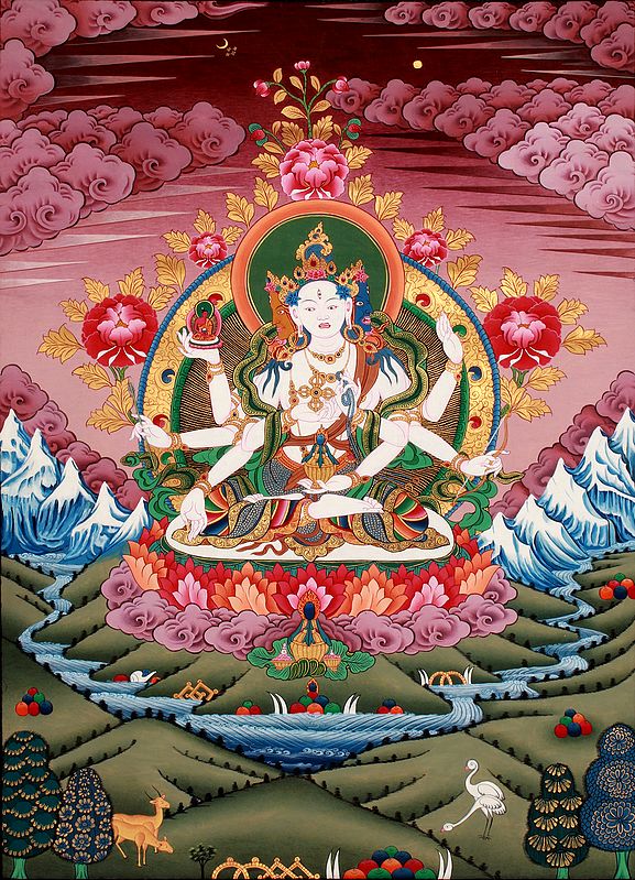 Tibetan Buddhist Deity Vasudhara: Goddess of Wealth and Wisdom