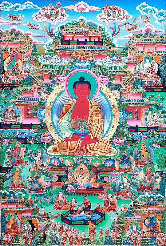 Superfine Paradise of Amitabha Buddha - Tibetan Buddhist