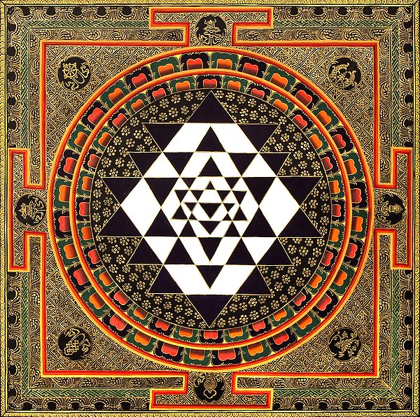 Shri Yantra - Thangka Without Brocade