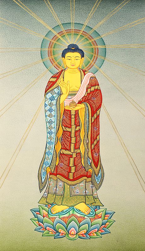 The Japanese Buddha - Brocadeless Thangka