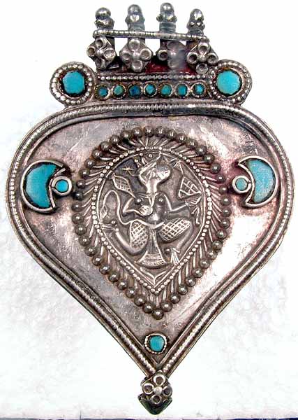 Antiquated Hanumana Amulet