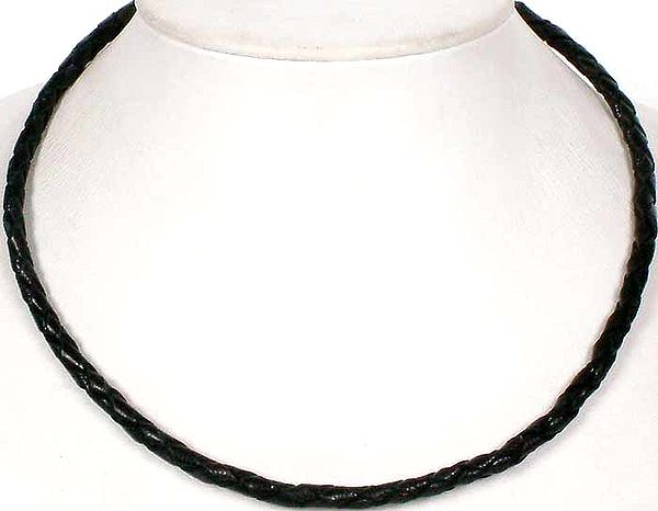 Black Leather Cord to Hang your Pendant (with Spring Lock)