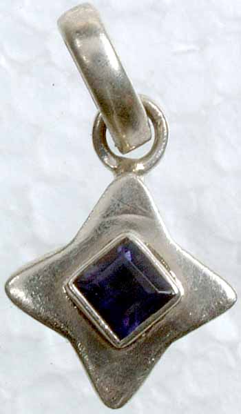 Faceted Iolite Star