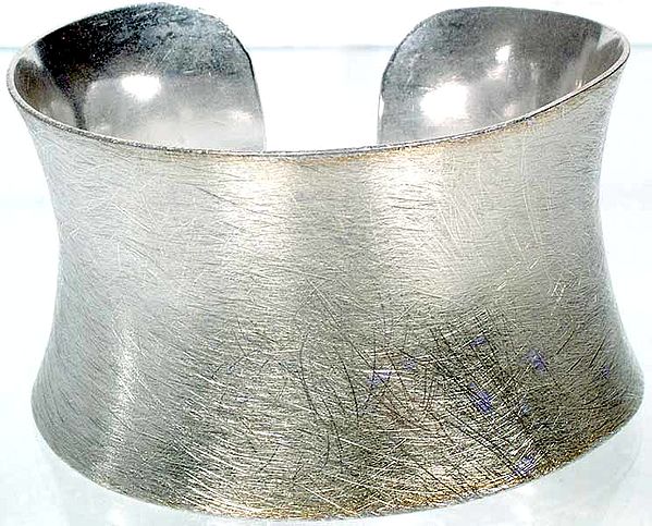 Frosted Sterling Cuff Bracelet