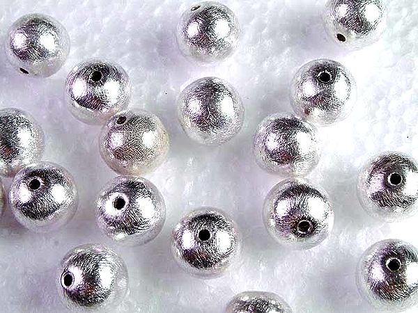 Frosted Sterling Silver Balls