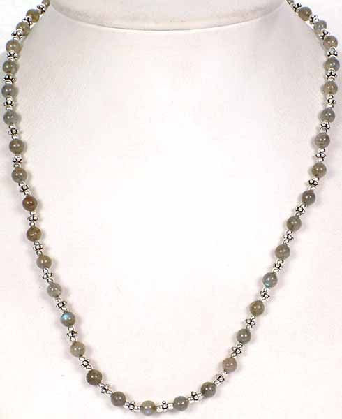 Labradorite Beaded Necklace to Hang Your Pendants On