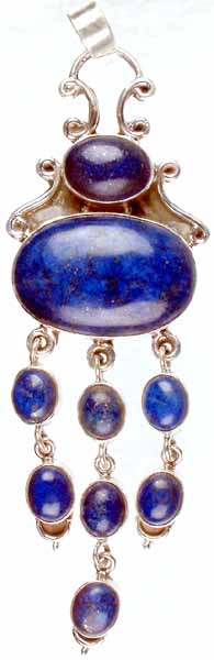 Lapis Lazuli Pendant with Dangles