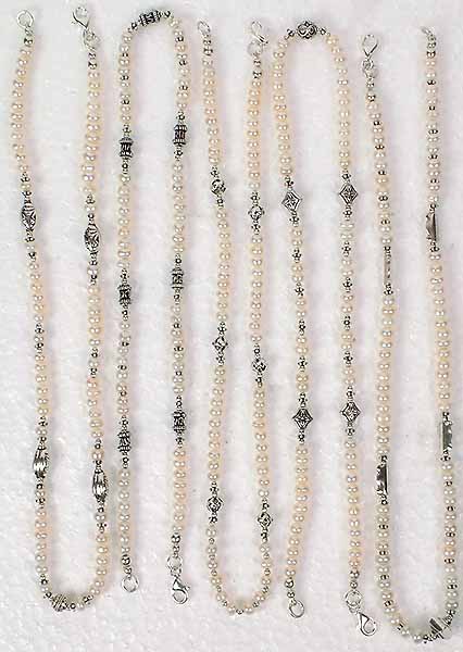 Lot of Five Pearl Necklaces