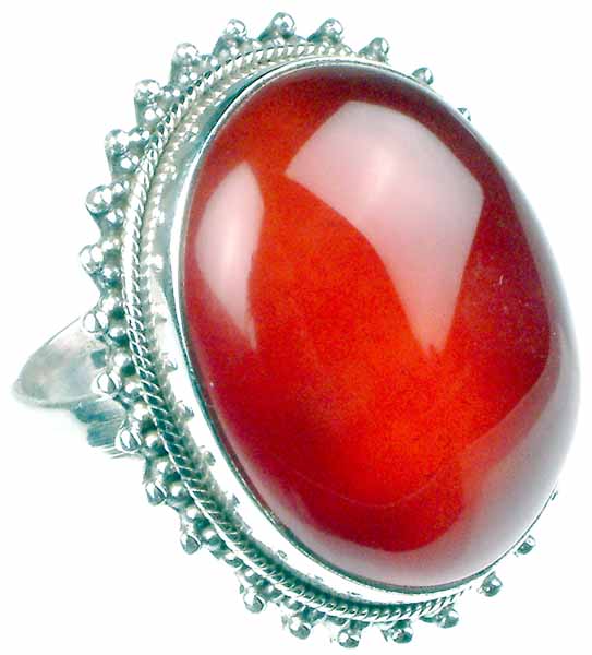 Oval Carnelian Ring