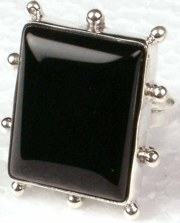 Rectangular Black Onyx