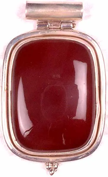 Rectangular Carnelian Pendant