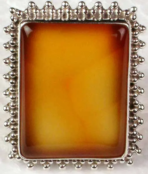 Rectangular Carnelian Ring
