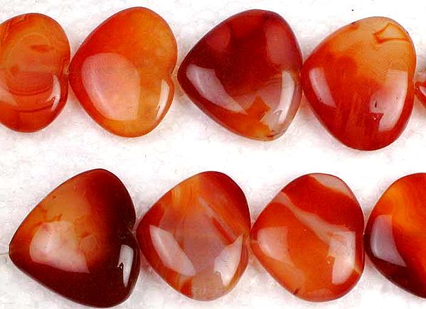 Red Onyx Straight Drilled Valentines