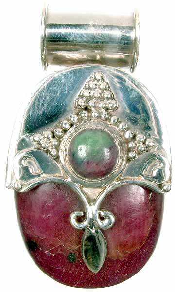 Ruby and Ruby Zoisite Pendant