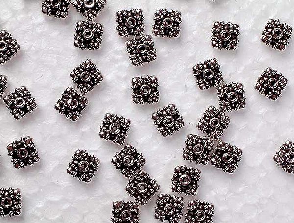 Sterling Square Beads